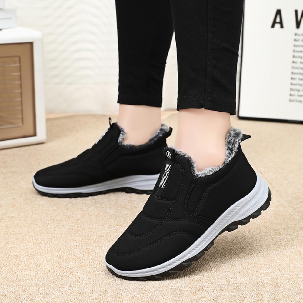 Slip-on Warm Gefütterte Sneakers Winterschuhe Herren Damen Wasserdicht Thermo rutschfest Snow Boots Schlupfstiefel