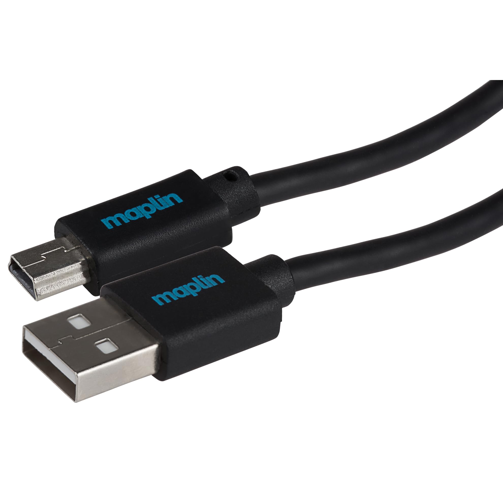 Maplin USB-A to Mini USB-B Cable - Black