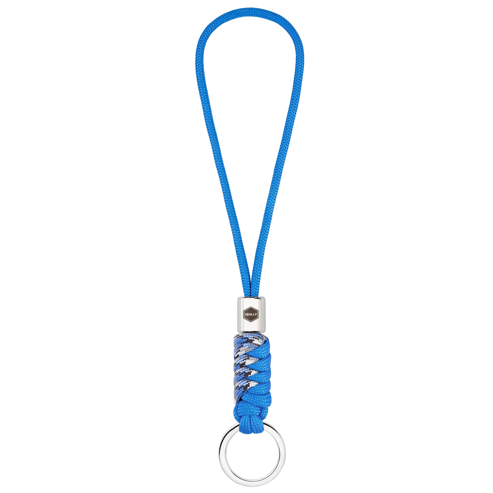 SENLLY Wristlet Keychain Lanyard for Keys, Cell Phone, Wallet, Paracord Braided Design with Stainless Steel Hardware