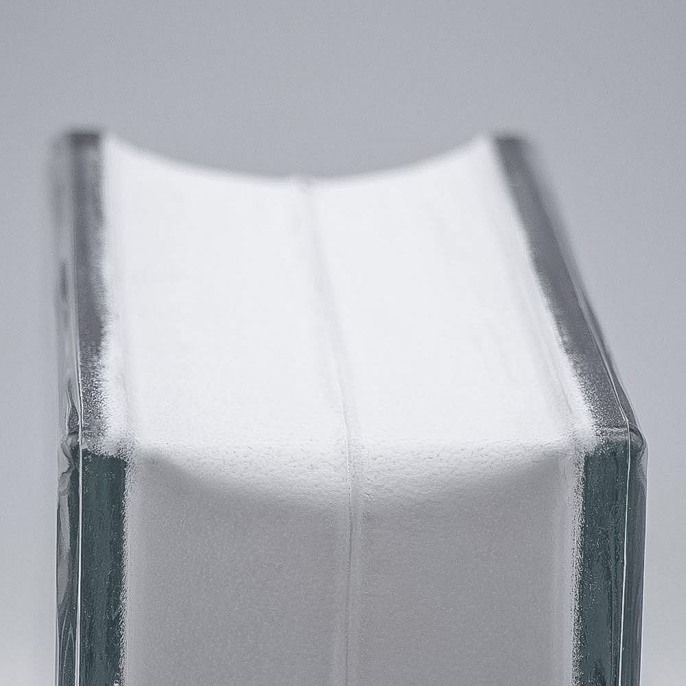 Bloque básico de cristal en nube transparente, 19 x 19 x 10 cm, 6 unidades