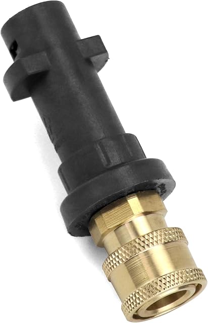 QWORK® pressure washer gun adapter with 1/4" quick connect female fitting,suitable for K-Series K2, K3, K4, K5, K6, K7 pressure washers