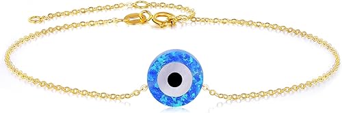 KECHO Pulsera de cadena fina de oro de 14 quilates, joyería fina, regalo de cumpleaños para mujer