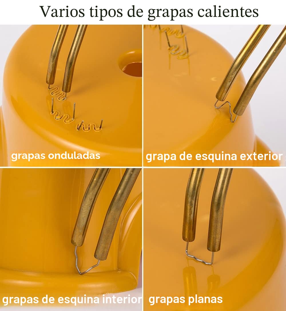 150W Plástico Soldadura Máquina Coche parachoques reparación Kit,800PCS calientes Grapadoras plástico Soldadura Reparando Kit Para Kayac/Plástico producto/Canoa,plano/Fuera interior Esquina/Ola Grapas