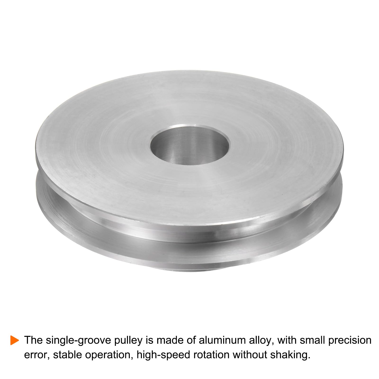 Puleggia A Gola Singola Diametro 60 Mm – Foro Fisso 12 Mm, Per Cinghia Tonda PU 6 Mm, In Metallo
