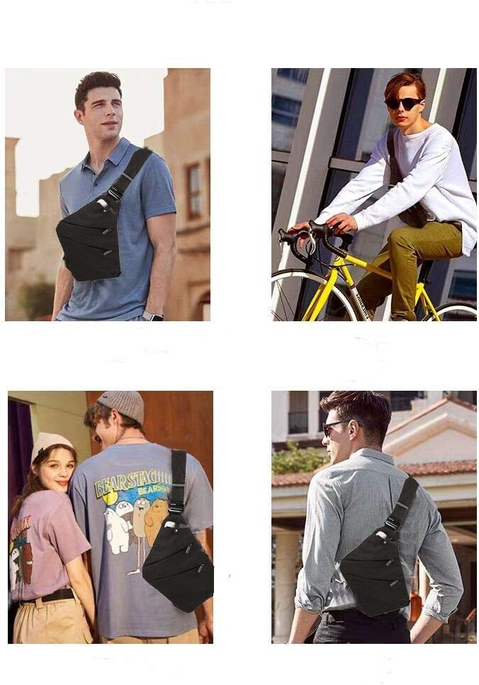 Lixada Sling Backpack Chest Bag Lightweight Outdoor Sport Travel Hiking Anti Theft Crossbody Shoulder Pack Bag Daypack - Image 7