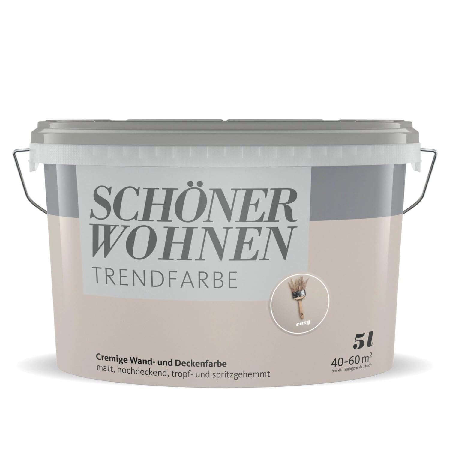 Schöner Wohnen Wandfarbe Cosy: Beige – Trend Wandfarbe, matt, 5,0 Ltr.