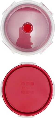 Miniatura 5 de Tazón grande de 40.6fl oz con cuchara plegable, cuenco plegable con tapa, contenedor de silicona para viajes, camping, preparación de comidas y