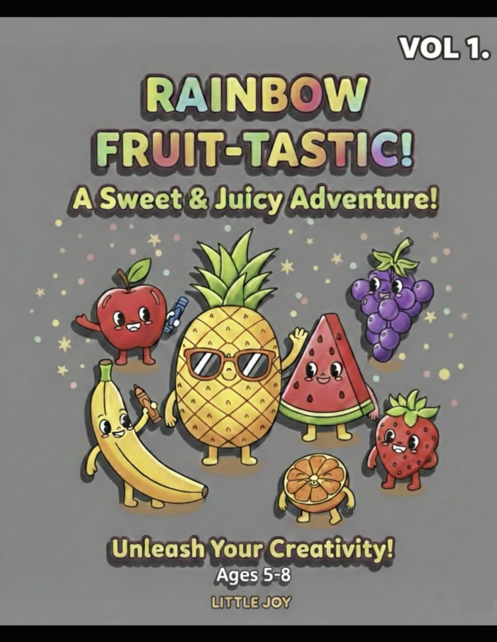 Fruit coloring book for kids