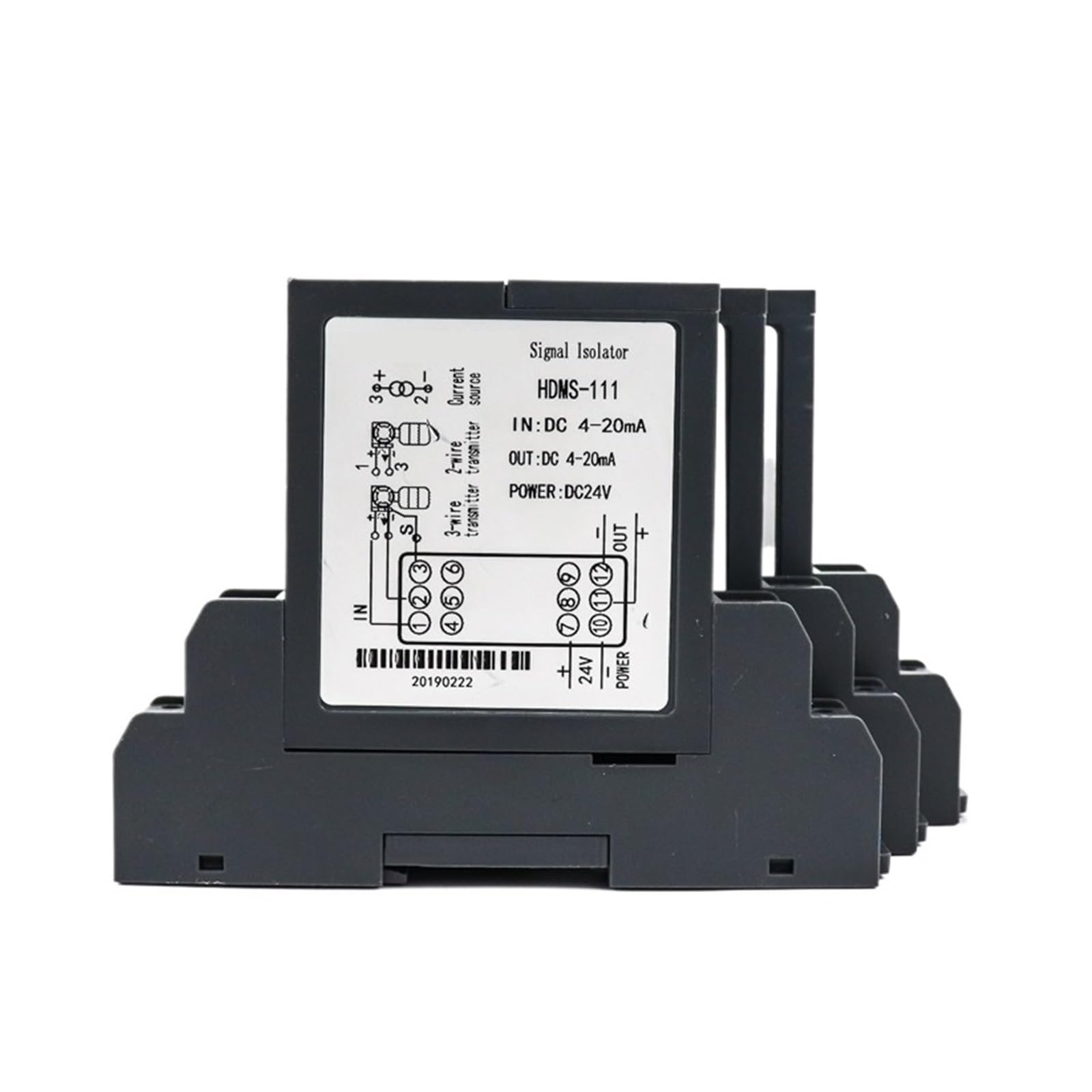 KSZHZYMGX 1pcs 18-30V DC Analog 4-20mA Signal Converter Isolator 0-10V Signal Isolation Signal Isolator(In1-5Vdc)