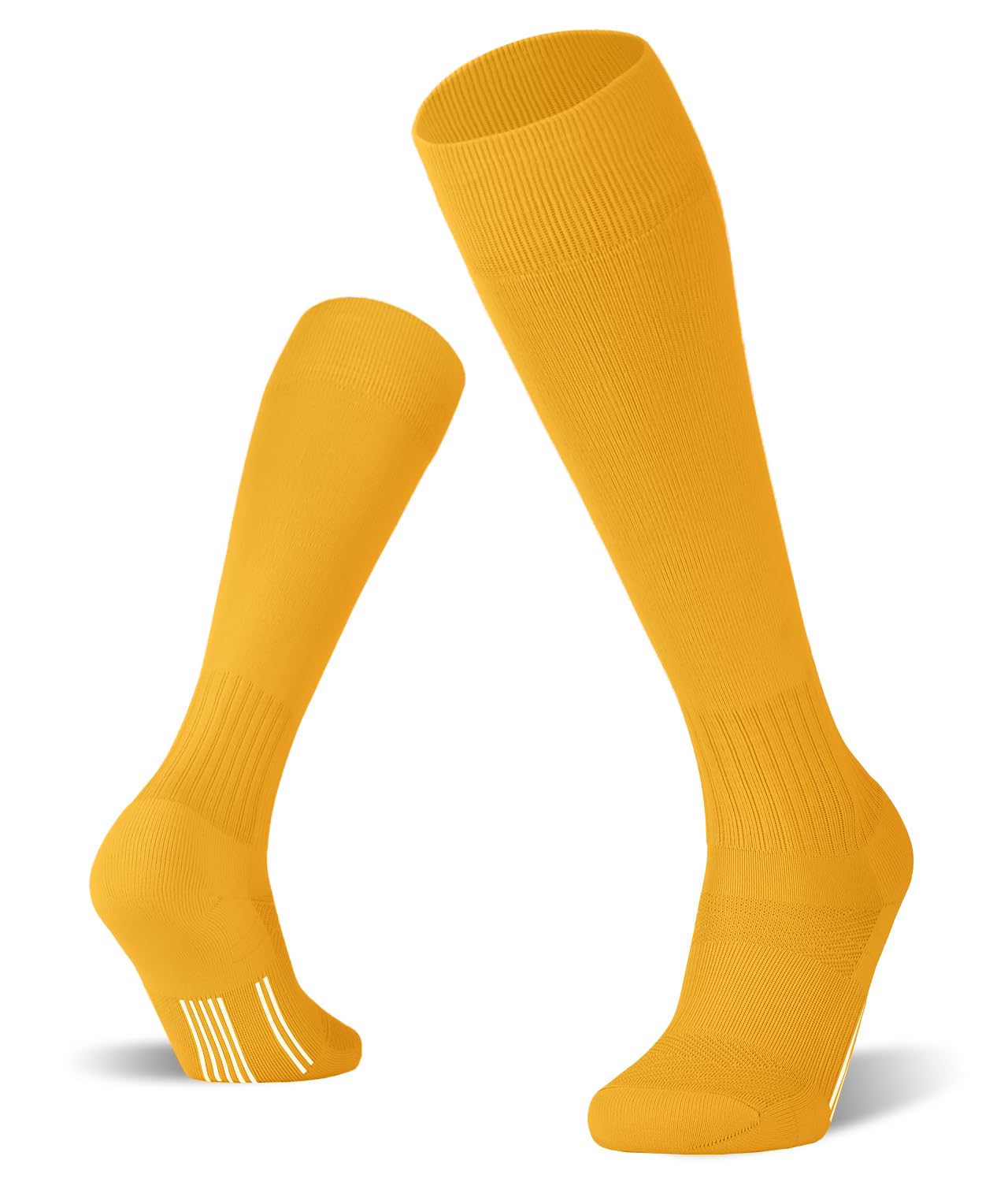 FITRELL 2/3 Pack Soccer Socks Baseball Softball For Youth Kids Boys Girls, Over-The-Calf Football Socks for Adult Men Women