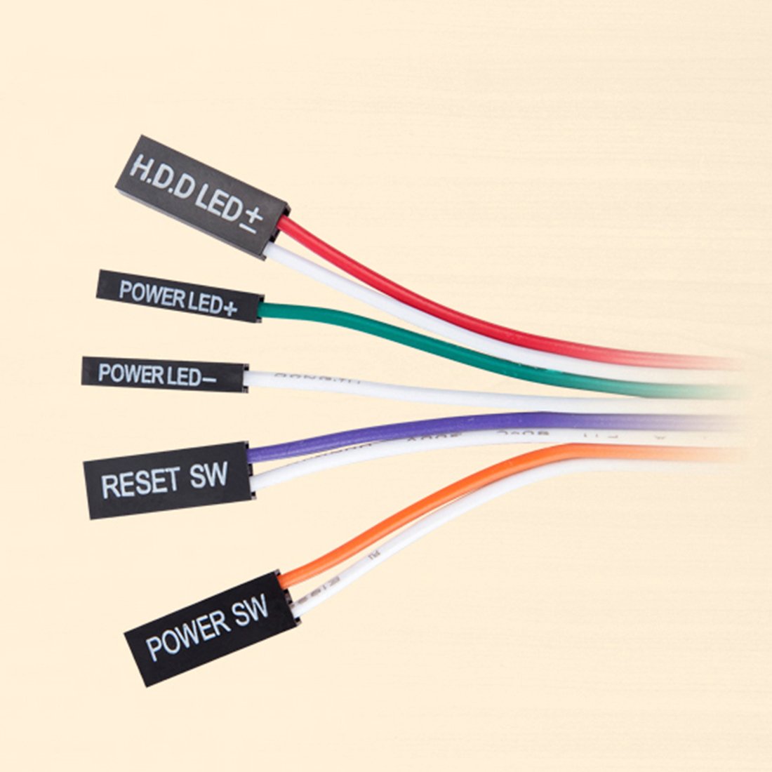 uxcell a13112600ux0340 Computer Case Power Supply Reset HDD Button