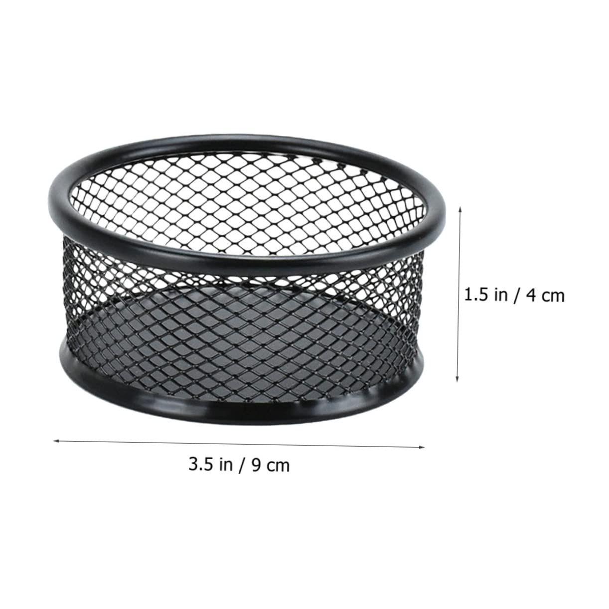 FUNOMOCYA Mesh Paper Clip Holder for Desk 6 Pack Paper Clip Storage Bucket Office Supplies