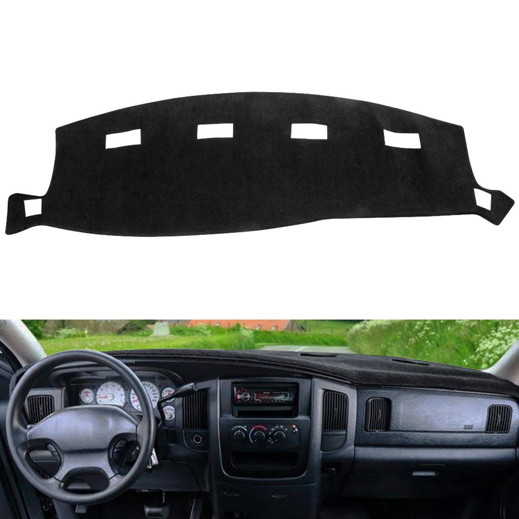 YizDashboard Cover Dash Cover Mat Pad Custom Fit for Dodge Ram 1500 2500 3500 1994-2005 Ram 02-05 Black YIZ098680