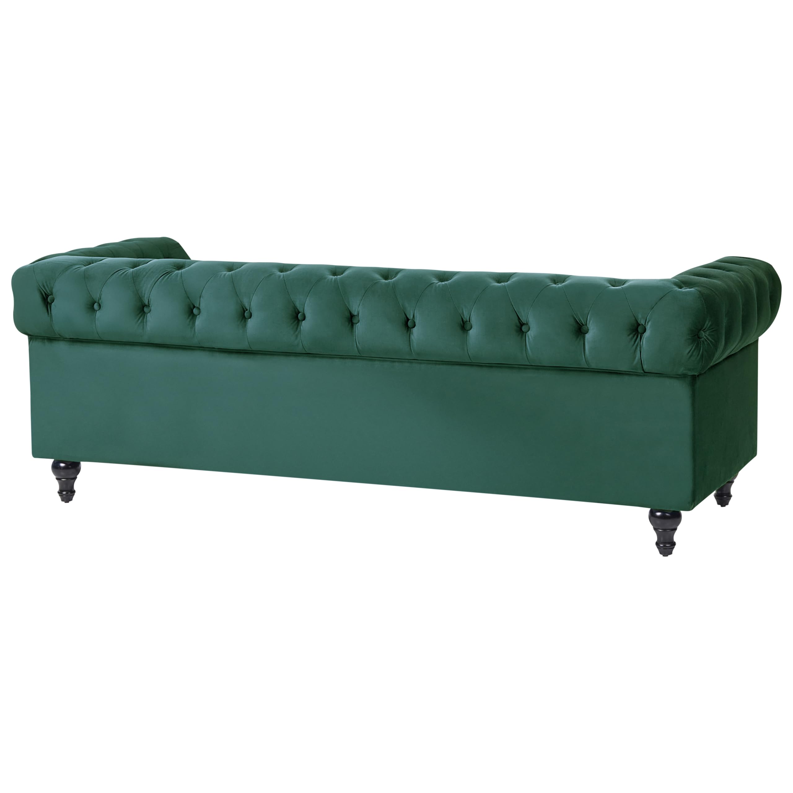 Wohnzimmer Set Sofa Sessel Samtstoff englischer Stil grün Chesterfield