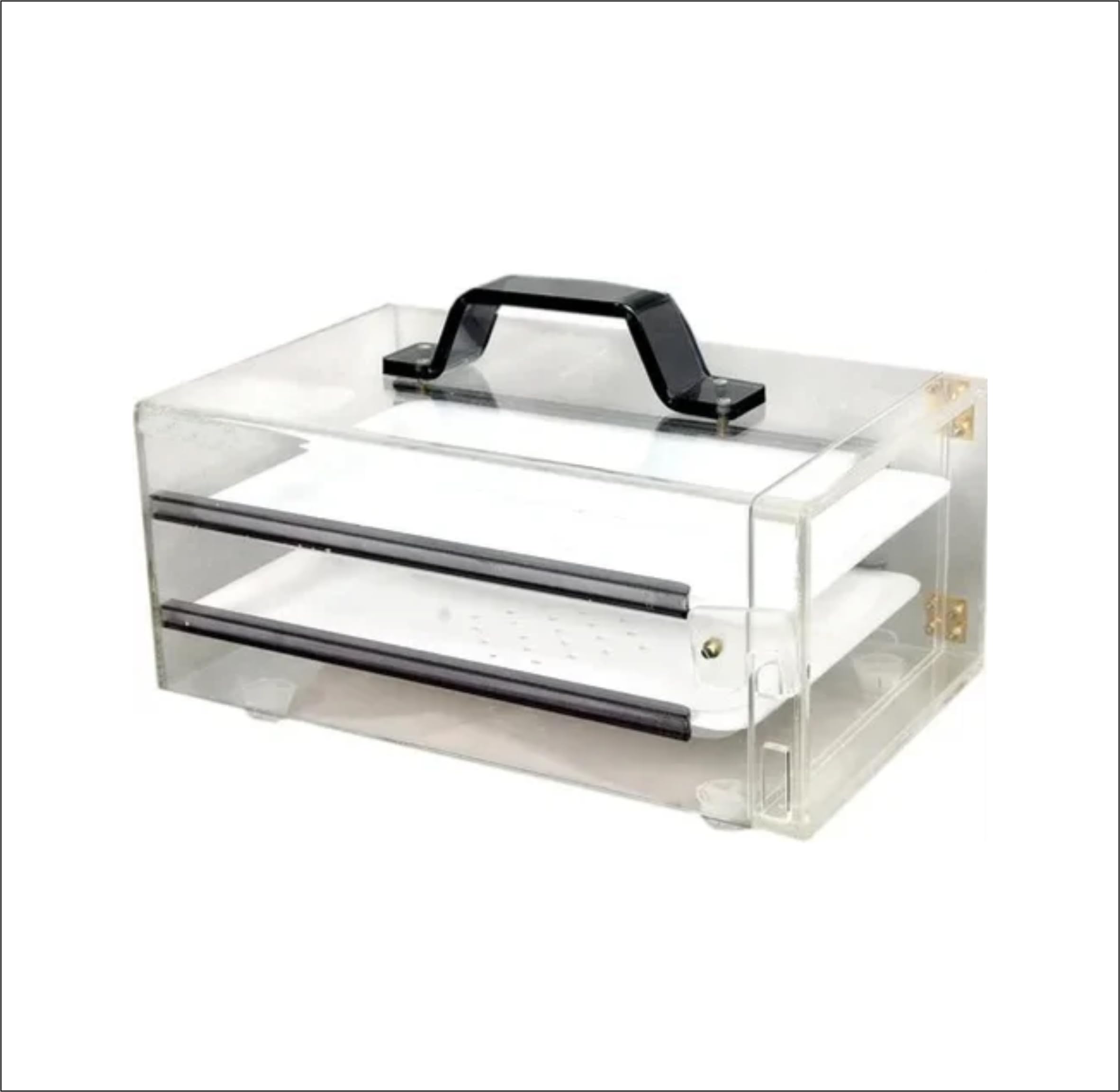 Alis Transparent Formaline chamber Premium Quality with 5 mm Thick Material (10", 2 Tray 10 Inch) (B0CX1NDHMF) Amazon Price History, Amazon Price Tracker
