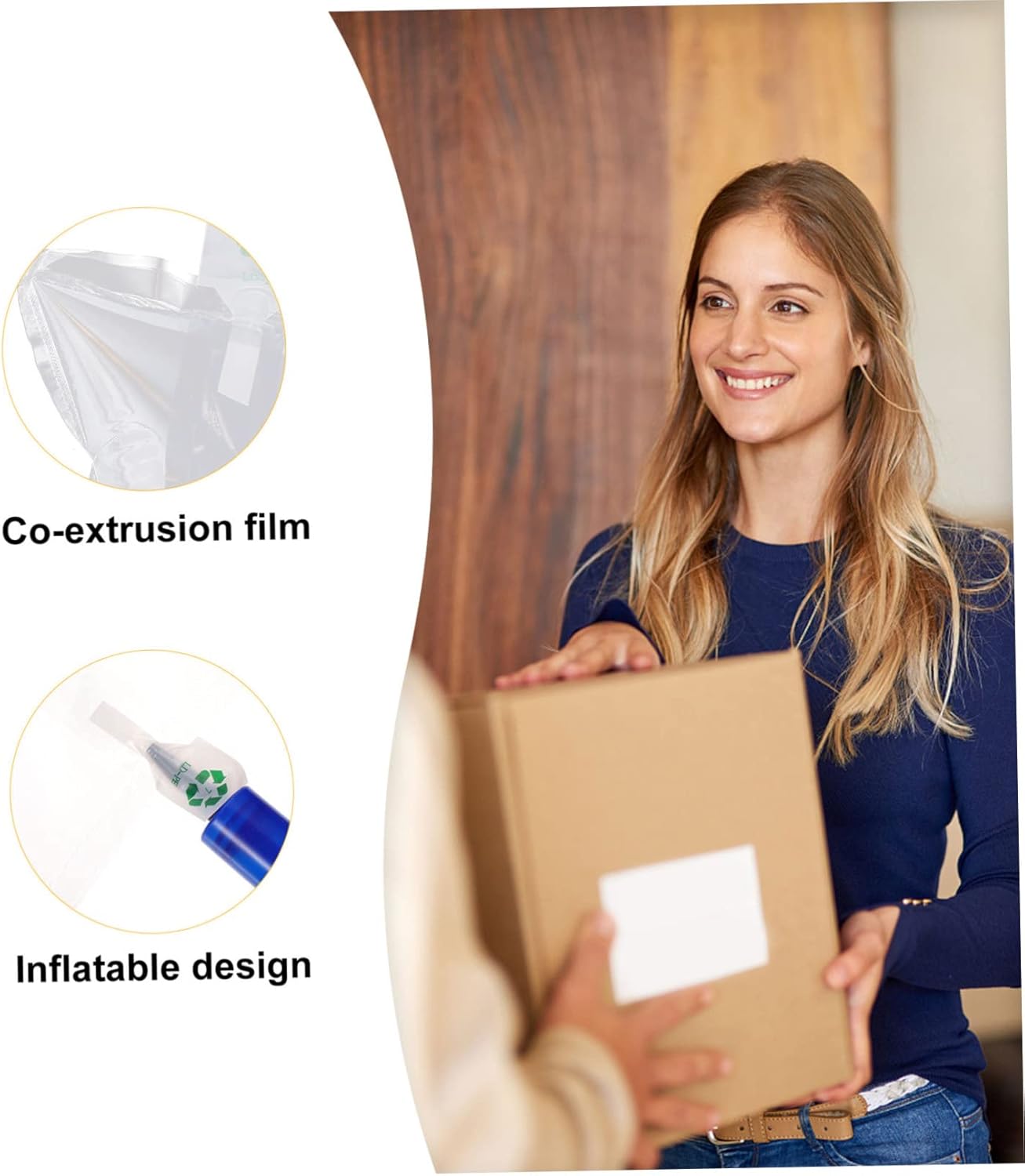100PCS Inflatable Air Cushion Bags for Shipping Practical for Fragile Items Lightweight Blocking Wrap for Protecting Packages