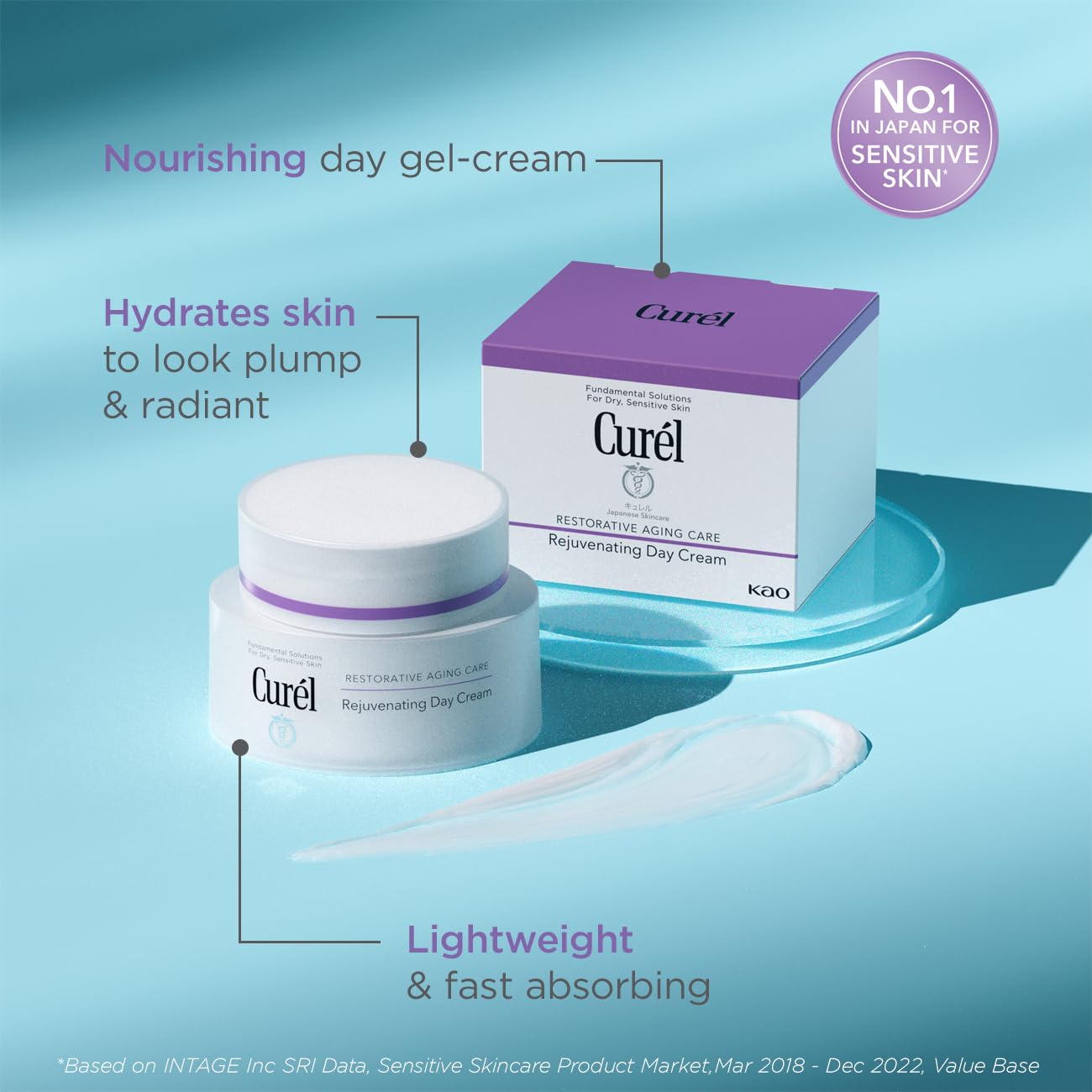 Curél Restorative Aging Care Rejuvenating Day Cream for Dry Sensitive Skin, 38ml, White, 38 ml (Pack of 1) - Image 2