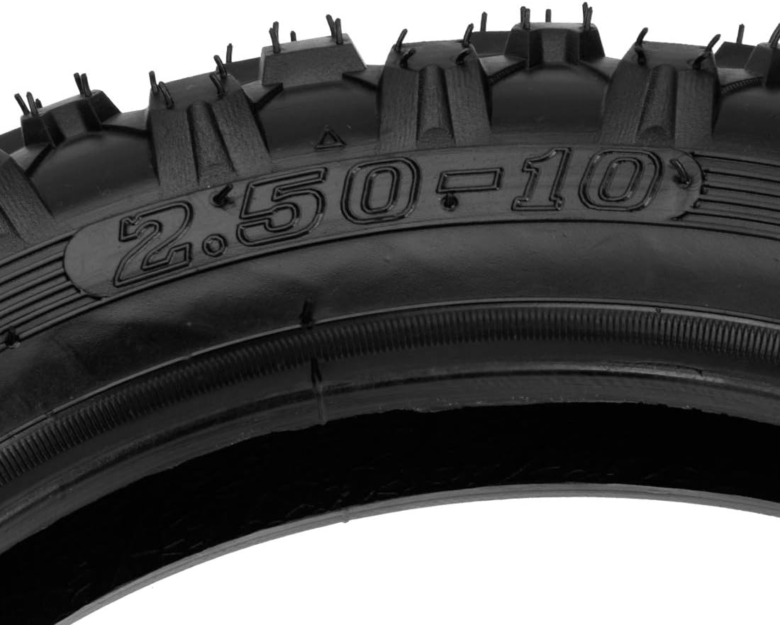 FVRITO 2.50-10 Dirt Bike Tire and Inner Tube Compatible with XR50 CRF50 QG-210 Baja DR49 TaoTao DB10 PW50 JR50 DR-Z70 Pit Bike Motovox MVX70 SYX Moto 50cc Mini Dirt Bike MX500 MX650 Dirt Rocket Parts