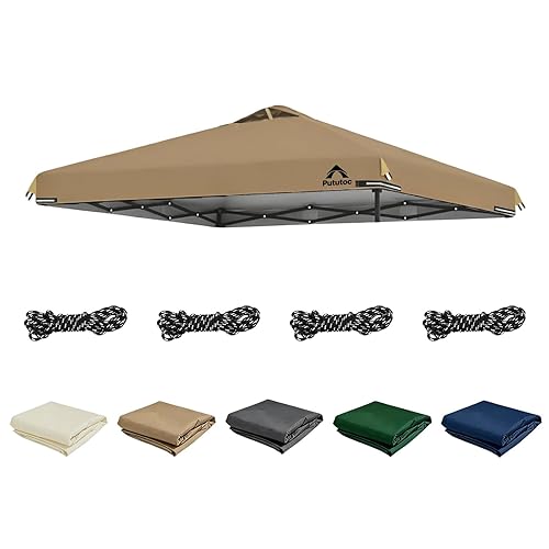 10x10ft Canopy Replacement Top Cover with Air Vent, UV Protected