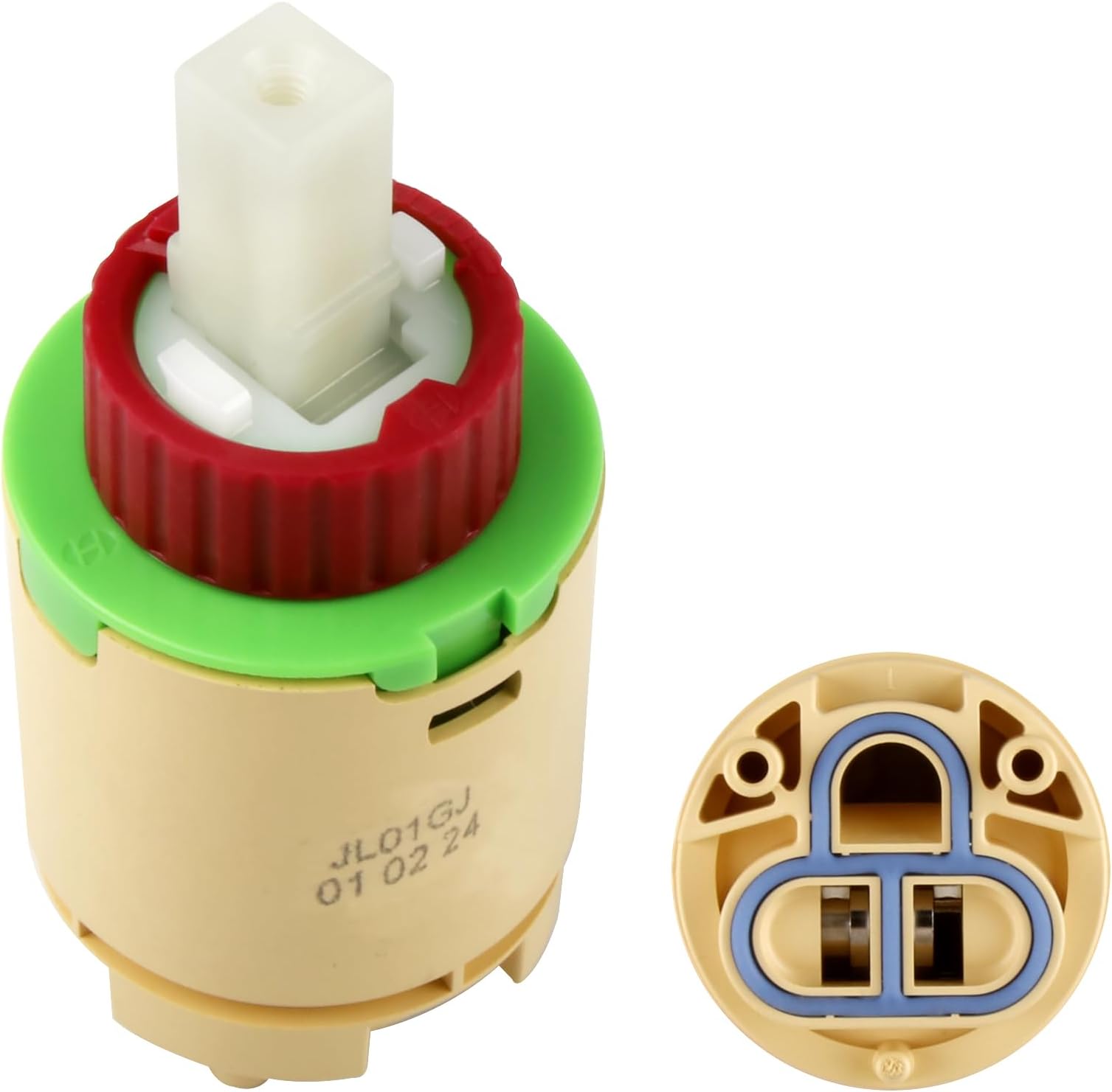 HJ-40 (JL01GJ) Faucet Cartridge Replacement,40mm Shower Cartridge Replacement Compatible With Most Single Lever Faucet Tub/Shower Cartridge Replaces, Many Brands Shower and Tub Cartridge