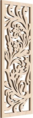 Ekena Millwork WALW10X25X0375PRYRO Perry - Paneles de pared decorativos de madera con calado, 9 38 pulgadas de ancho x 24 38 pulgadas de alto, roble