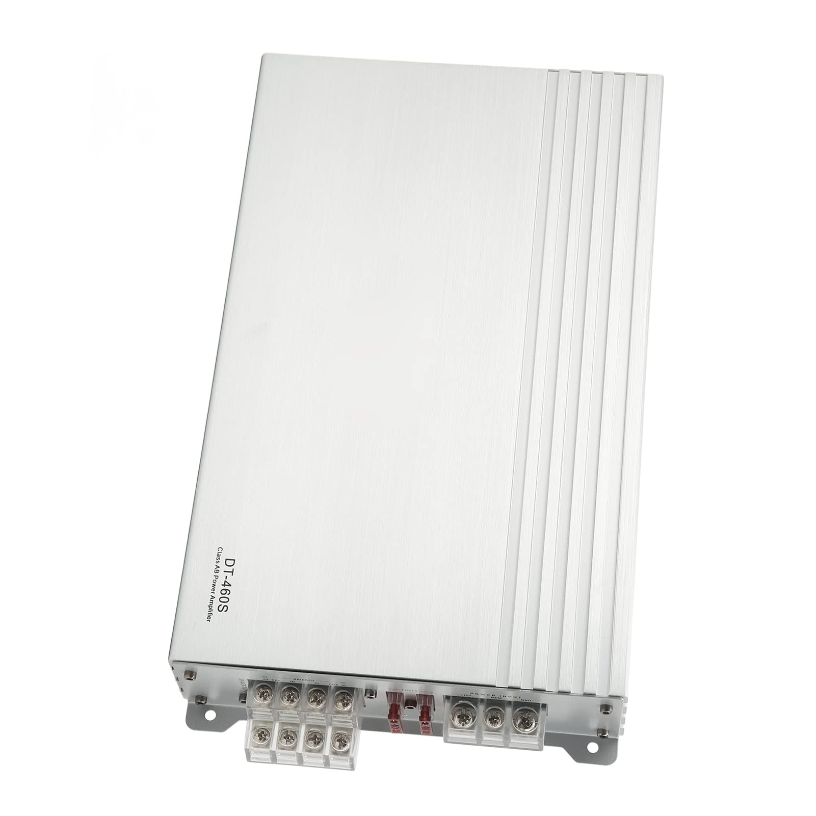 Cocoarm Wzmacniacz 4-kanałowy Metalowy Wzmacniacz Samochodowy Klasy D 50 W X 4 Przy Omach 80 W X Przy 2 Omach 160 W 2 z Mostkiem do Głośników Samochodowych i Zestawów Stereo Uniwersalne Dopasowanie