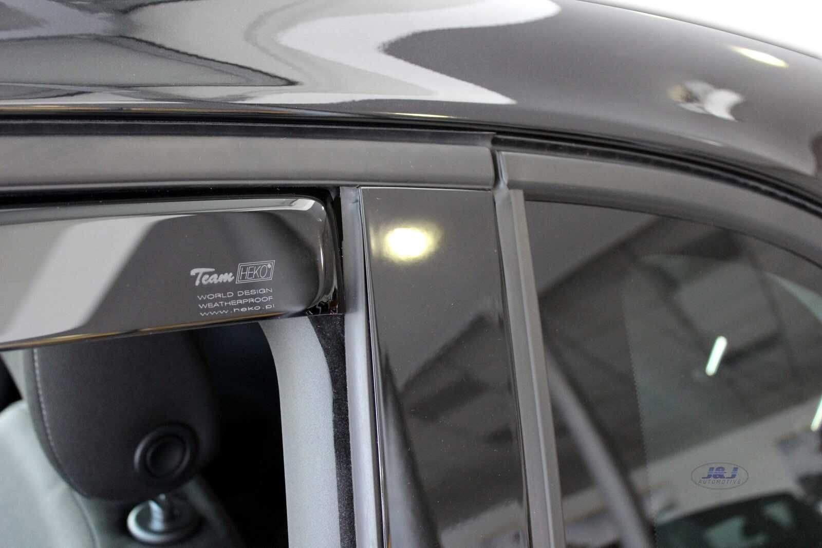 J&J AUTOMOTIVE Windabweiser passend für Opel Adam 3-Türer 2013-2019 2tlg, Heko Regenabweiser Vorne Getönt Dunkel Passform