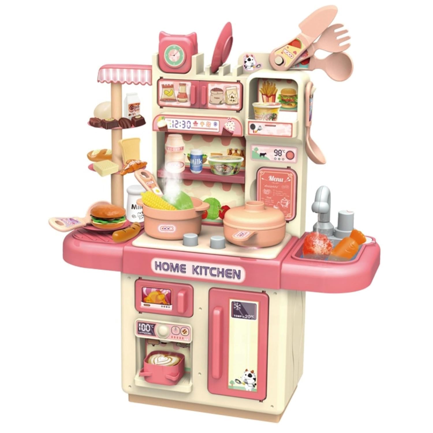 Mable Playing Home Kitchen Set, Interactive Cooking Pretend Play Set for Kids, Includes Mini Utensils, Realistic Kitchen Toys for Girls, Toy for Imaginative Play -Multicolor (B0D66K82Y2) Amazon Price History, Amazon Price Tracker
