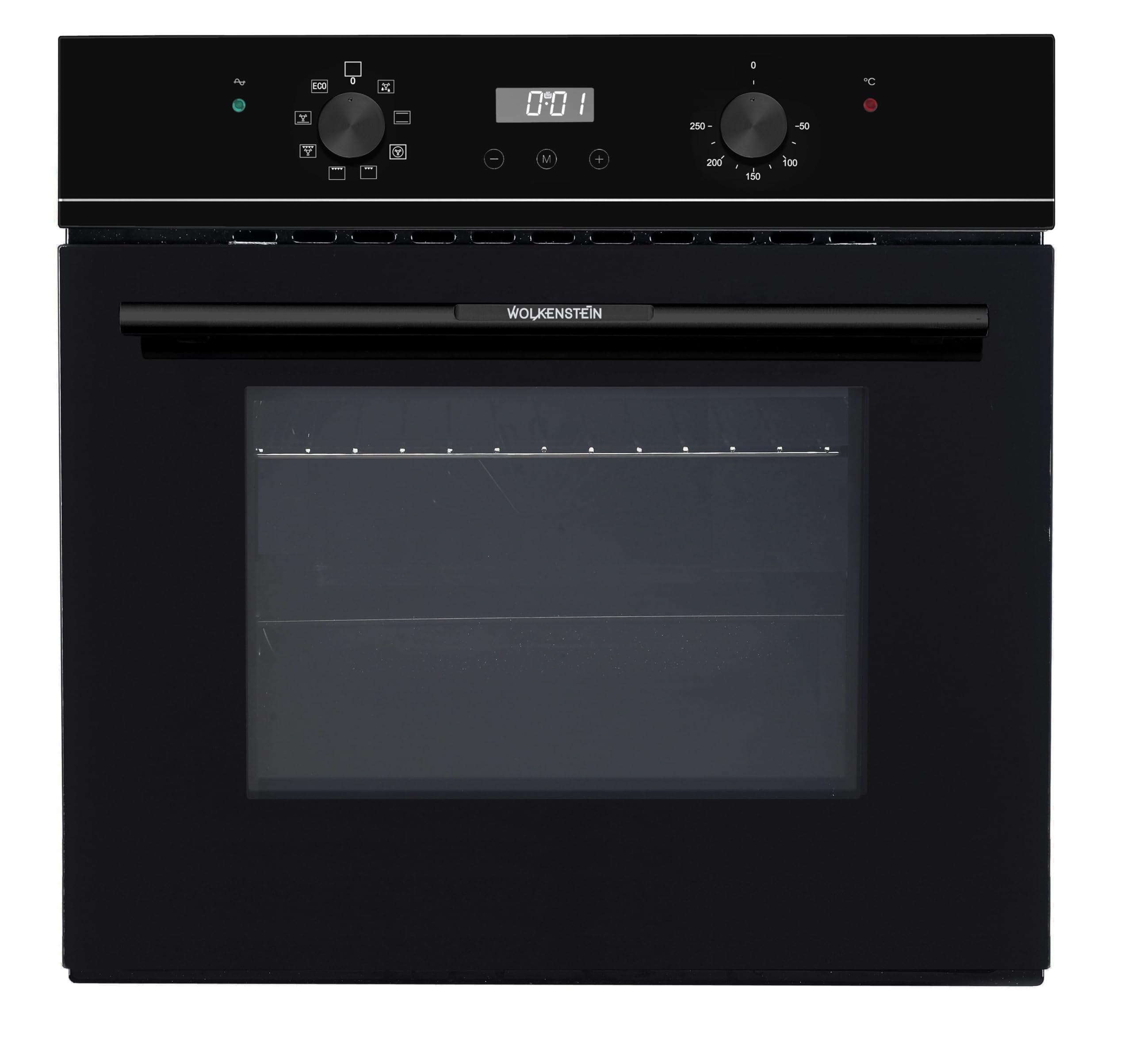 Wolkenstein Einbaubackofen WMO 80 – XL-Garraum 62 Liter, 8 Funktionen, Energieeffizienzklasse A