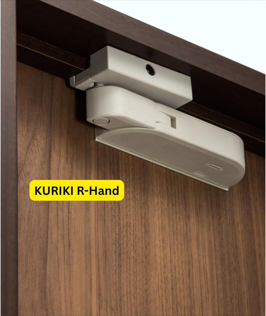 KURIKI Anti Slam Soft Close for Doors – 99 lbs Load (Right-Hand (Gray))