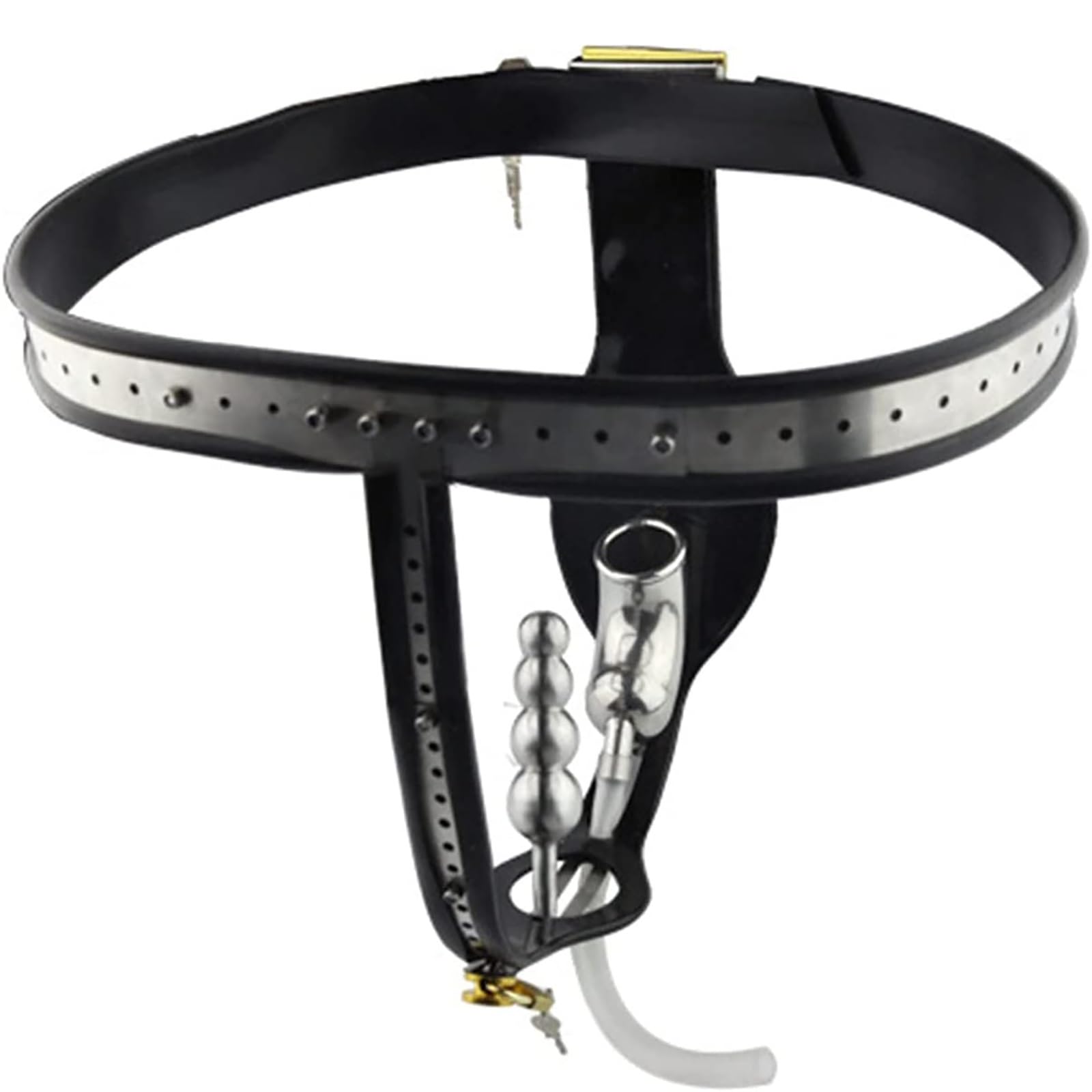 Ceinture de chasteté masculine en fer et acier inoxydable haut de gamme