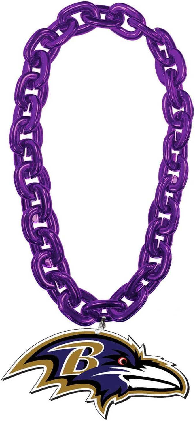 Aminco Baltimore Ravens NFL Team Fan Chain, Purple