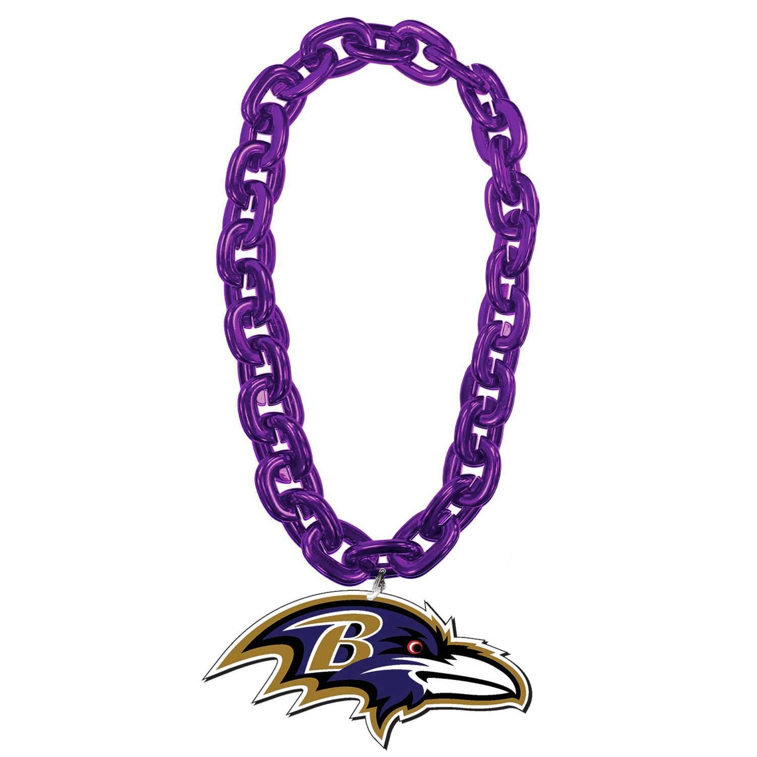 Aminco Baltimore Ravens NFL Team Fan Chain, Purple