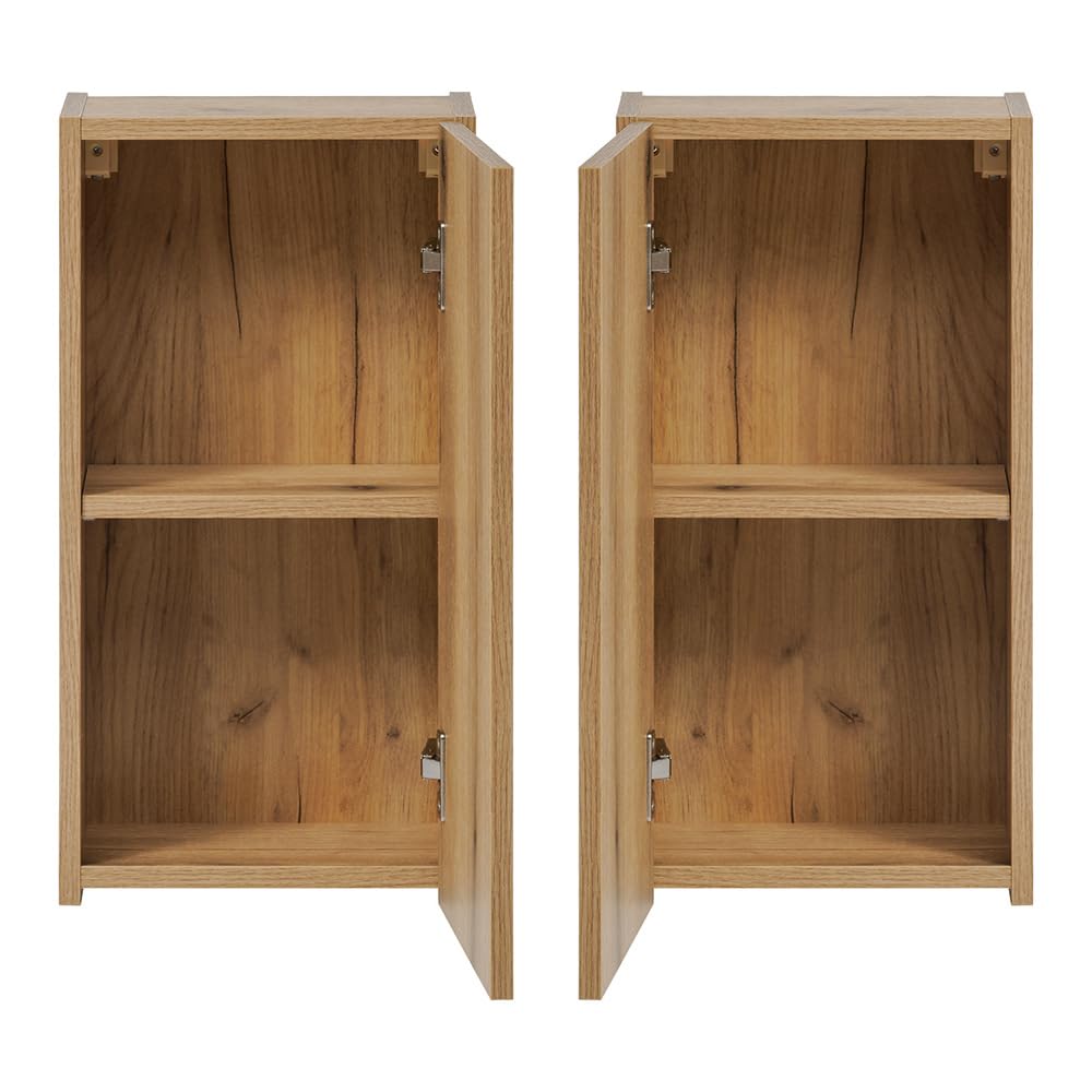 Lomadox Armoire murale de salle de bain, 30 cm, chêne