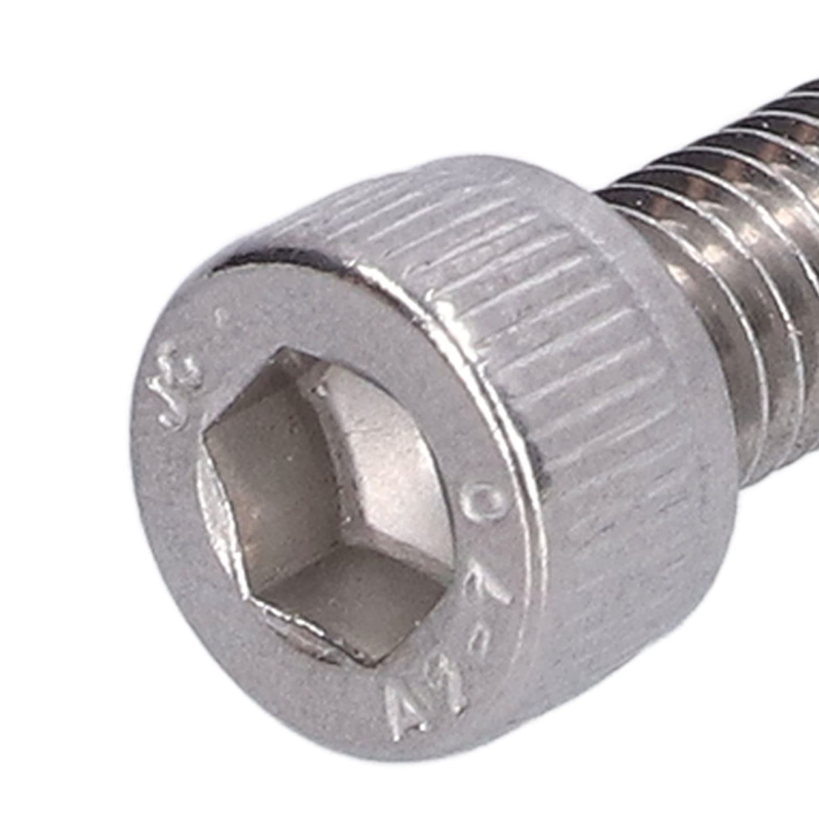 30Pcs M6 Screw Bolts 304 Stainless Steel A2?70 Hex Socket Cap Cylinder Head Bolt Set DIN 912 (M6*30)