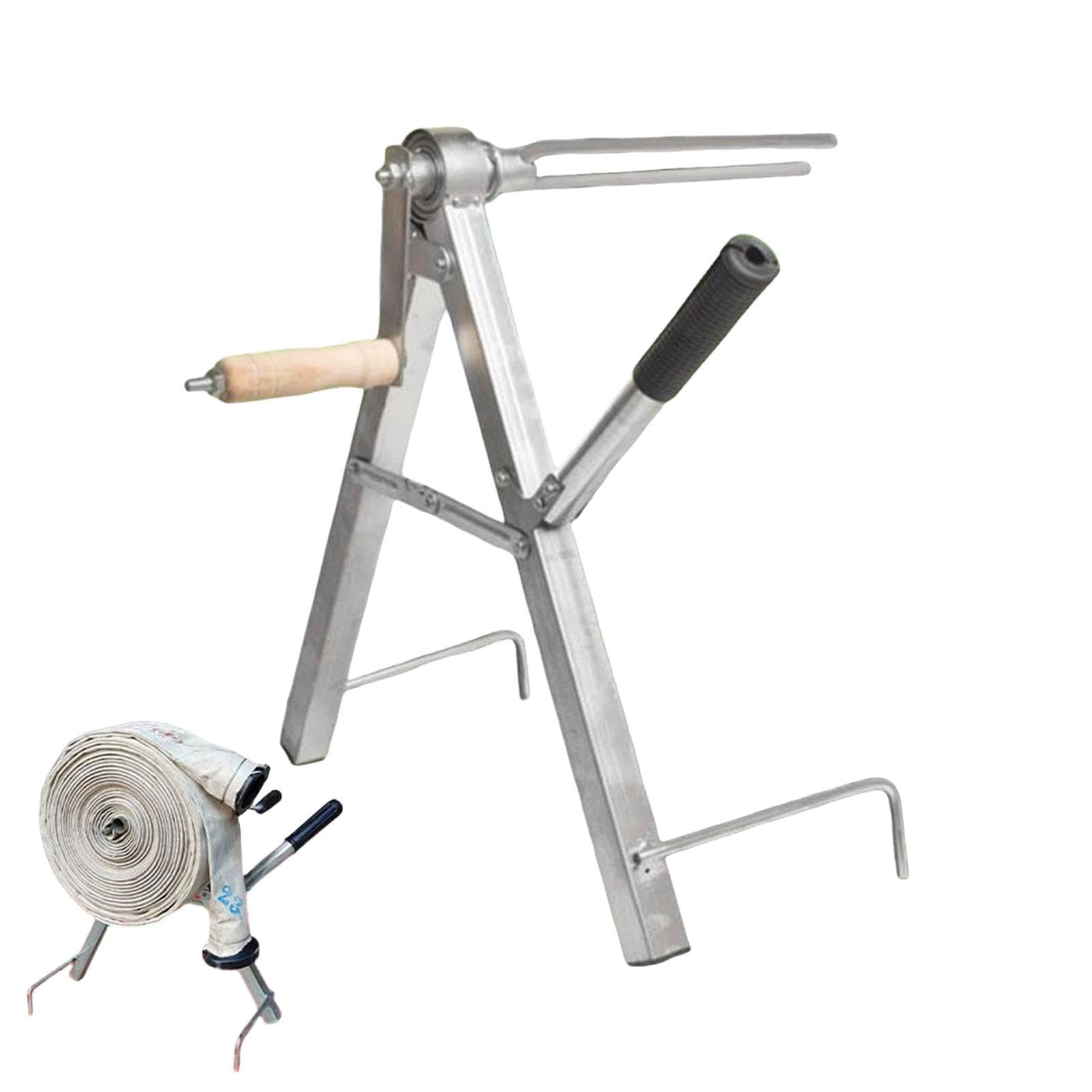 Carrete para manguera de jardín Soporte plegable resistente antideslizante | Almacenador de Manguera para Exterior para Jardín, Garaje, Taller, Césped, Grifo y Piscina