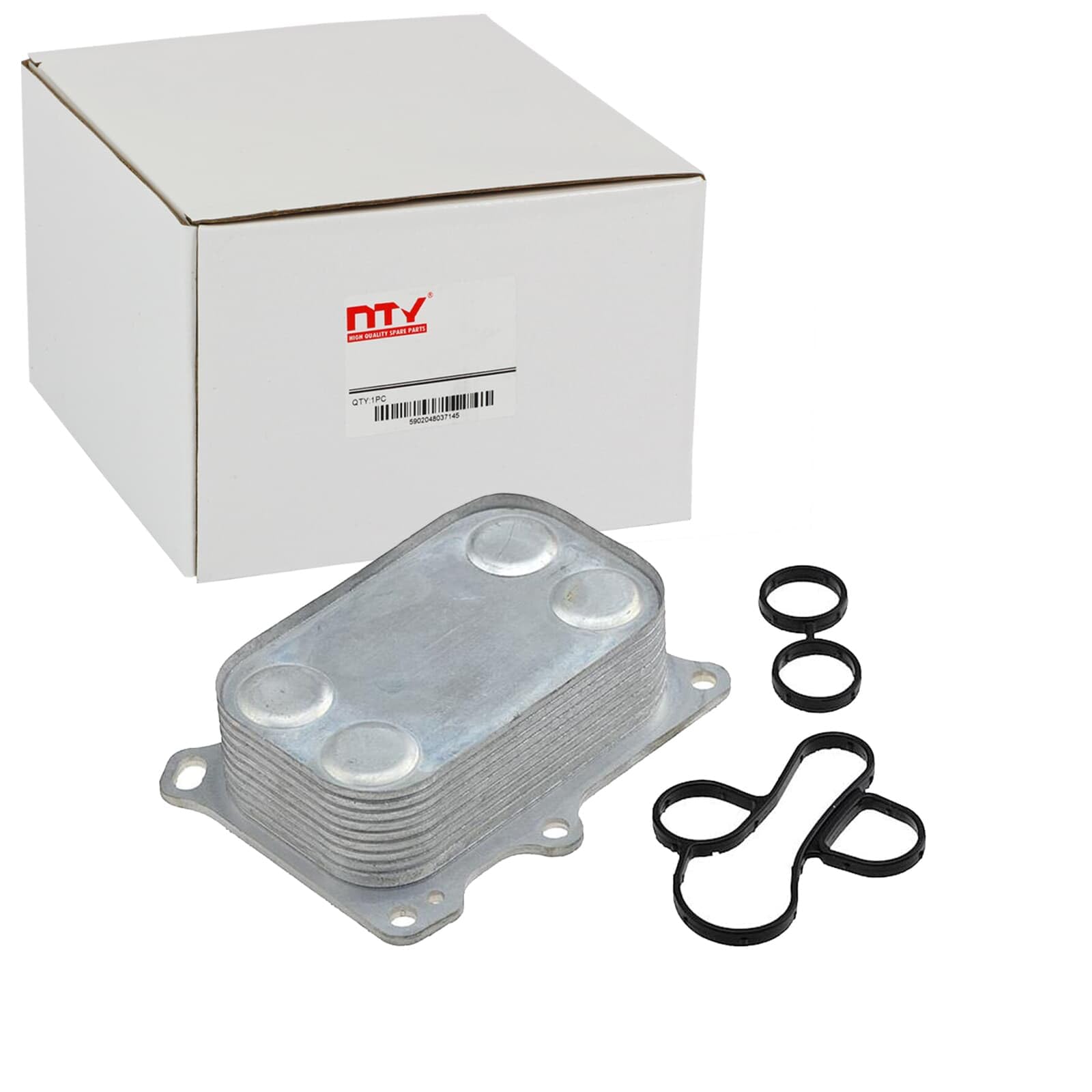 NTY Radiatore olio, Olio motore CCL-FT-005 Compatibile con: ABARTH 124 Spider, 500/595 / 695, 500C / 595C / 695C, GRANDE PUNTO, PUNTO, PUNTO EVO, ALFA ROMEO GIULIETTA, GIULIETTA Kasten/Schrägheck