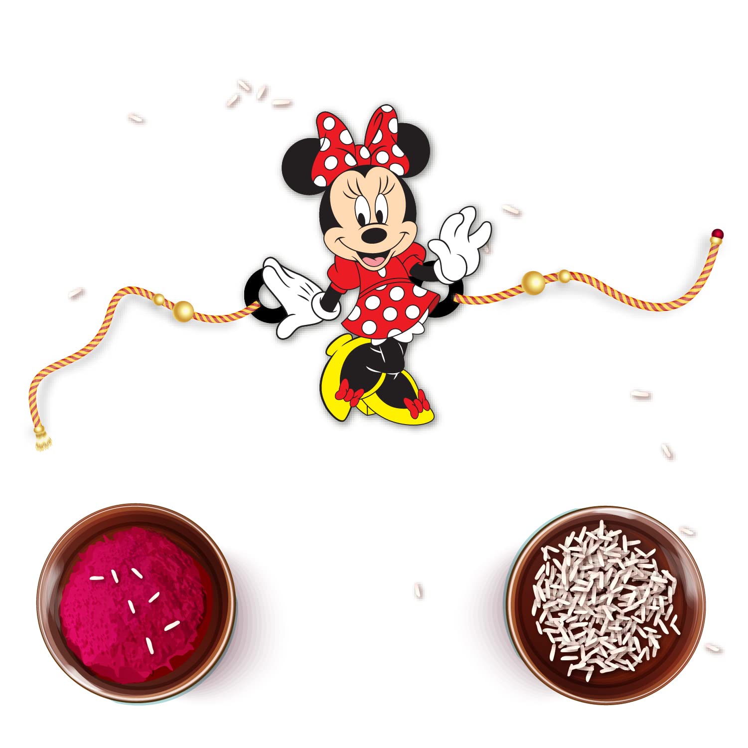 Bhai Please Minnie Lumba Rakhi for Bhabhi, Sister in Law, Sister | Set of 1 pc | Kids, Girls Women, Designer, Fancy, Fun, Movie Wooden Rakhi Set| with Raksha Bandhan Greetings (B097N64K1T) Amazon Price History, Amazon Price Tracker