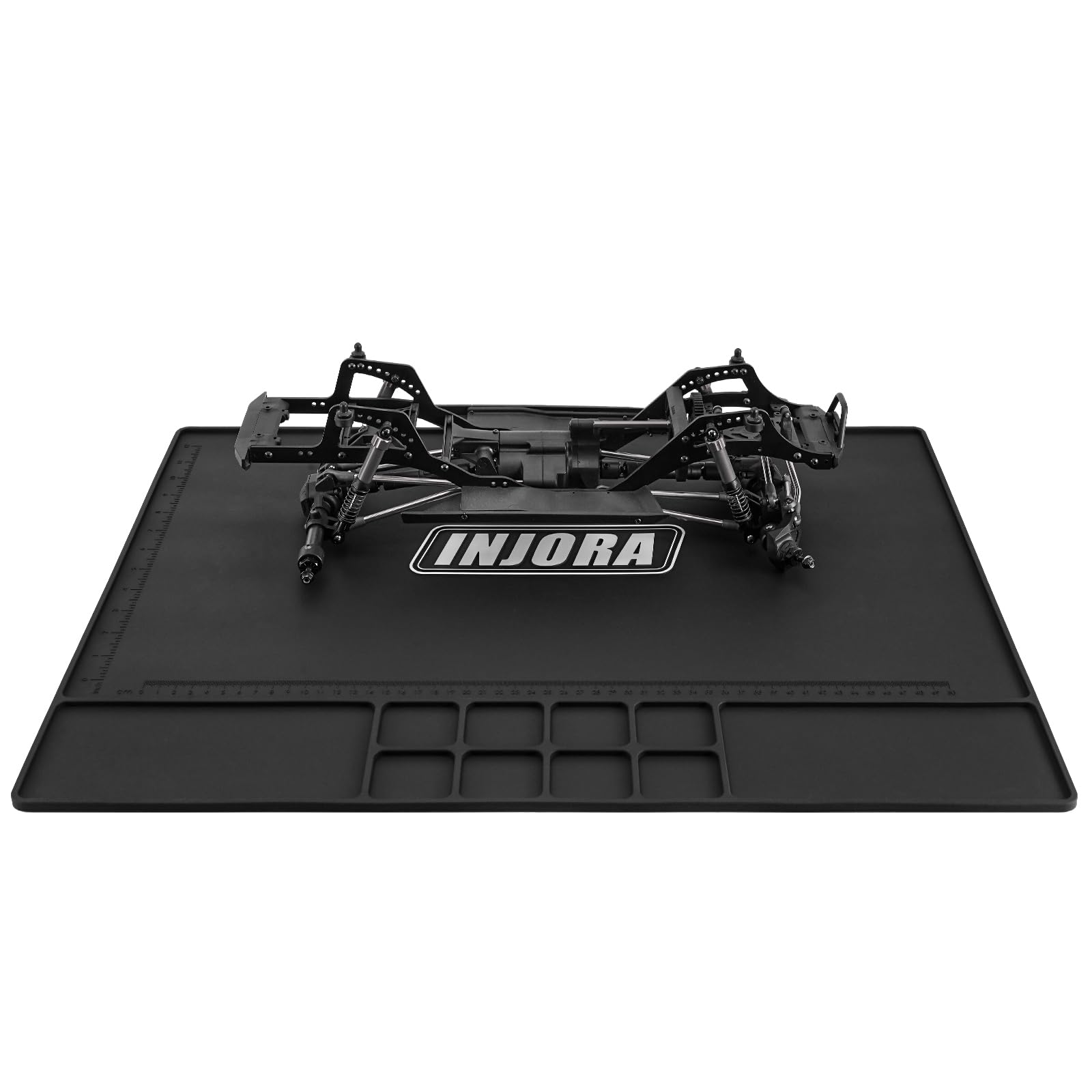 INJORA Tappetino da lavoro in silicone per auto RC 1/10, 1/18, 1/24, 600 x 450 mm