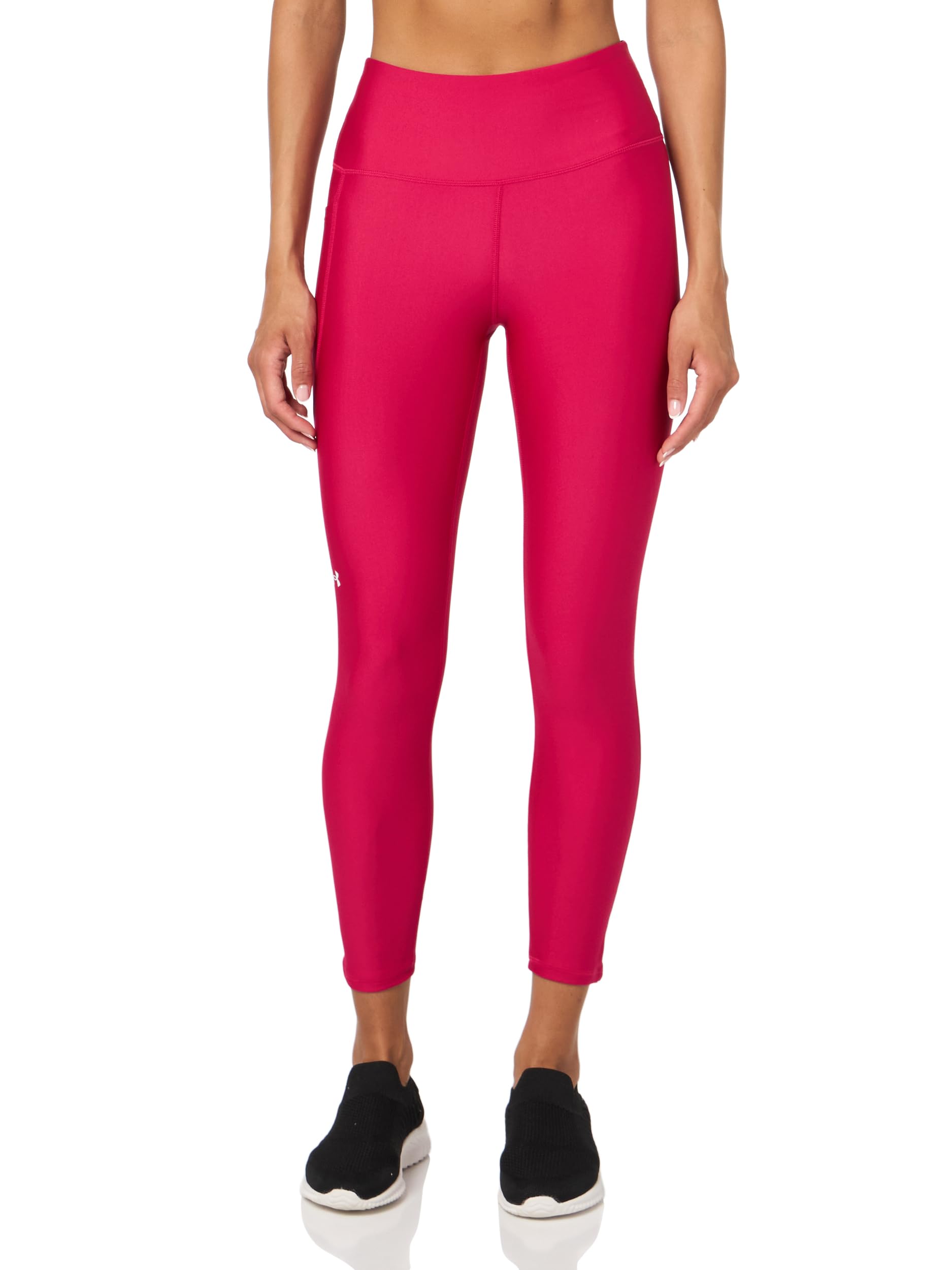 Under Armour Heatgear Damen-Leggings, hohe Taille, 7/8, (681) Shaded Fuchsia/White, X-Large Hoch