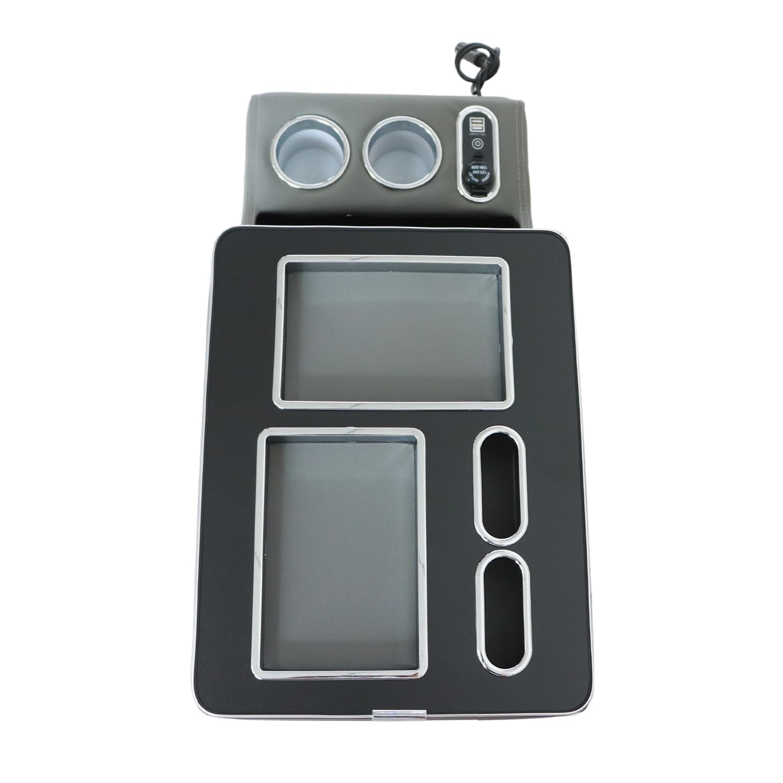 Caja de reposabrazos para consola central, USB, compatible con Mercedes Vito Viano W639 W447 2003-2019, color gris