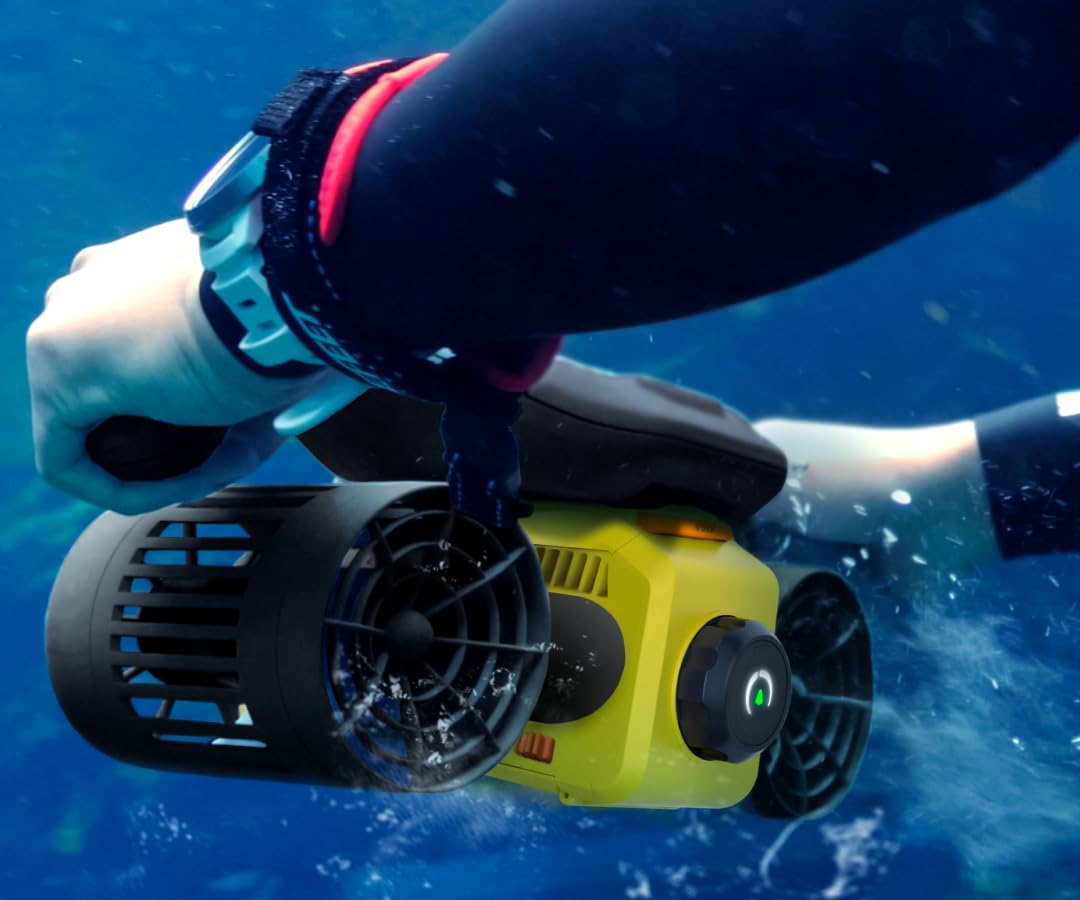 Subacqueous scooter Lefeet C1: Max 60min Battery with action Mount IPX8 100FT waterproof sports sports sports, Scuba in the pool, children/adults. 8 61V4qb9OuDL. AC SL1080