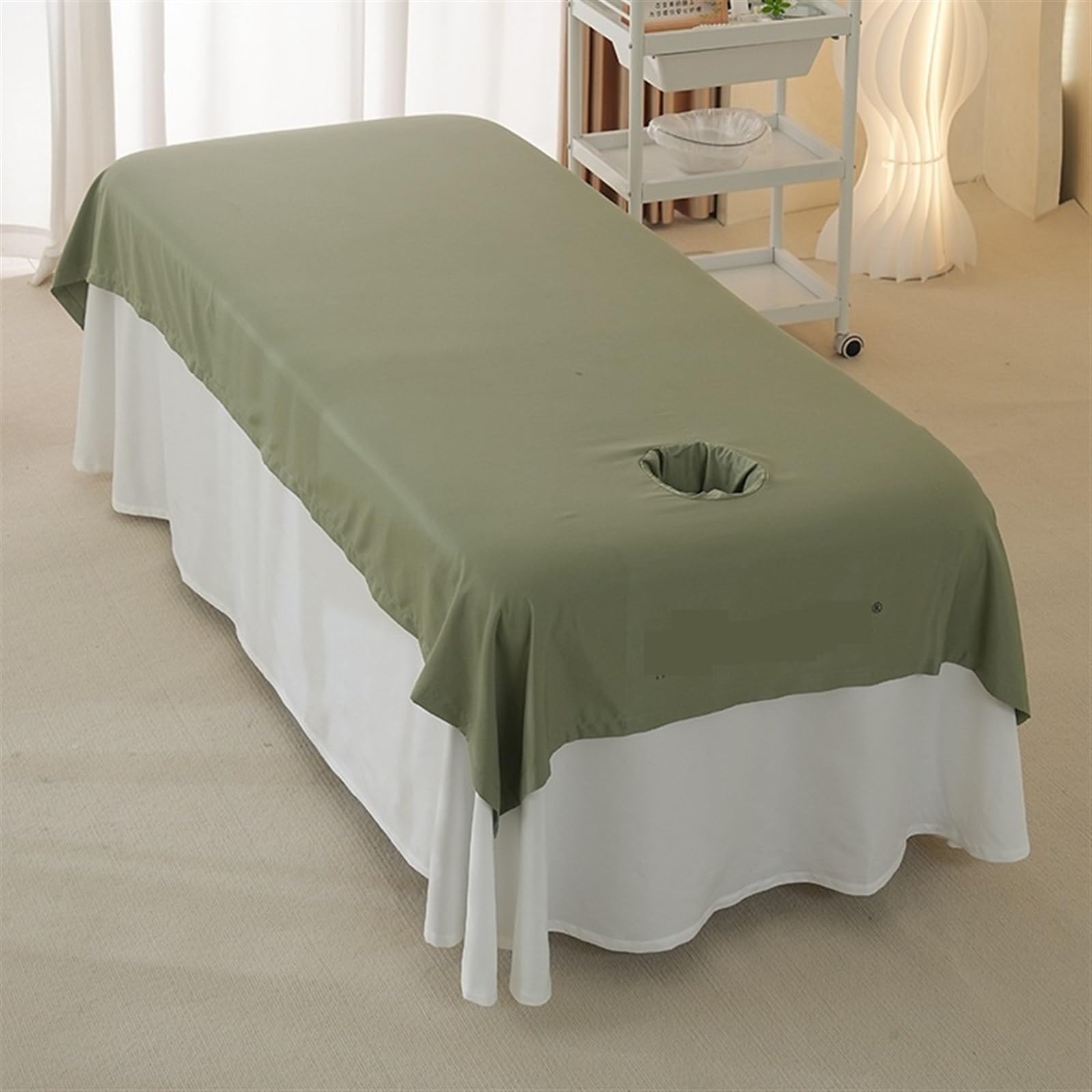 Sabanas Camilla Masaje Sábanas de masajes for salón belleza, suaves, for spa, club, funda mesa transpirable con agujeros, sábana plana, colchón(Coffee,230x118cm no hole)