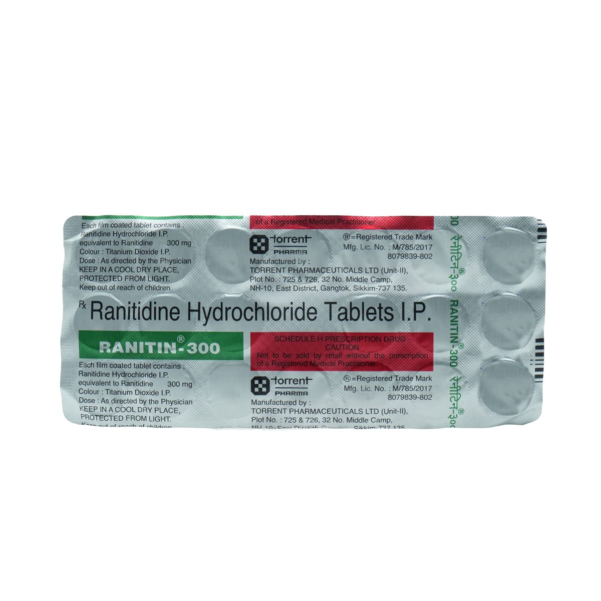 RANITIN-300 - Strip of 20 Tablets