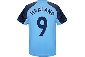 Manchester City FC Official Kids' Poly Training Short Sleeve T-Shirt