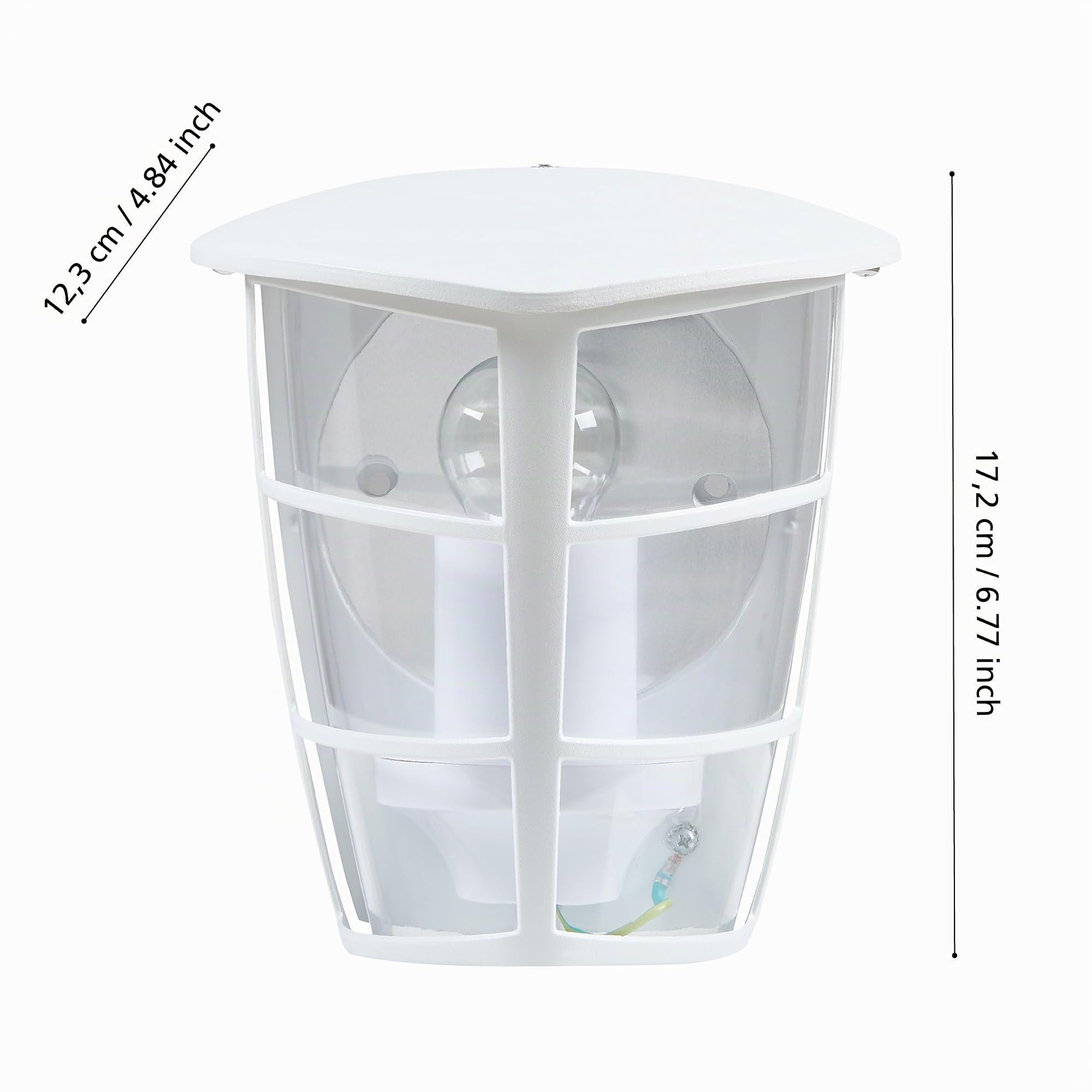 Eglo Applique murale extérieure Aloria, lampe murale 1 flamme, en aluminium