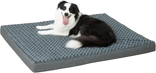 Miniatura 7 de KHONSU PET Tapete para cama de perro de felpa de 3 pulgadas, almohadilla ortopédica para perros grandes de hasta 35 libras, tamaño mediano,
