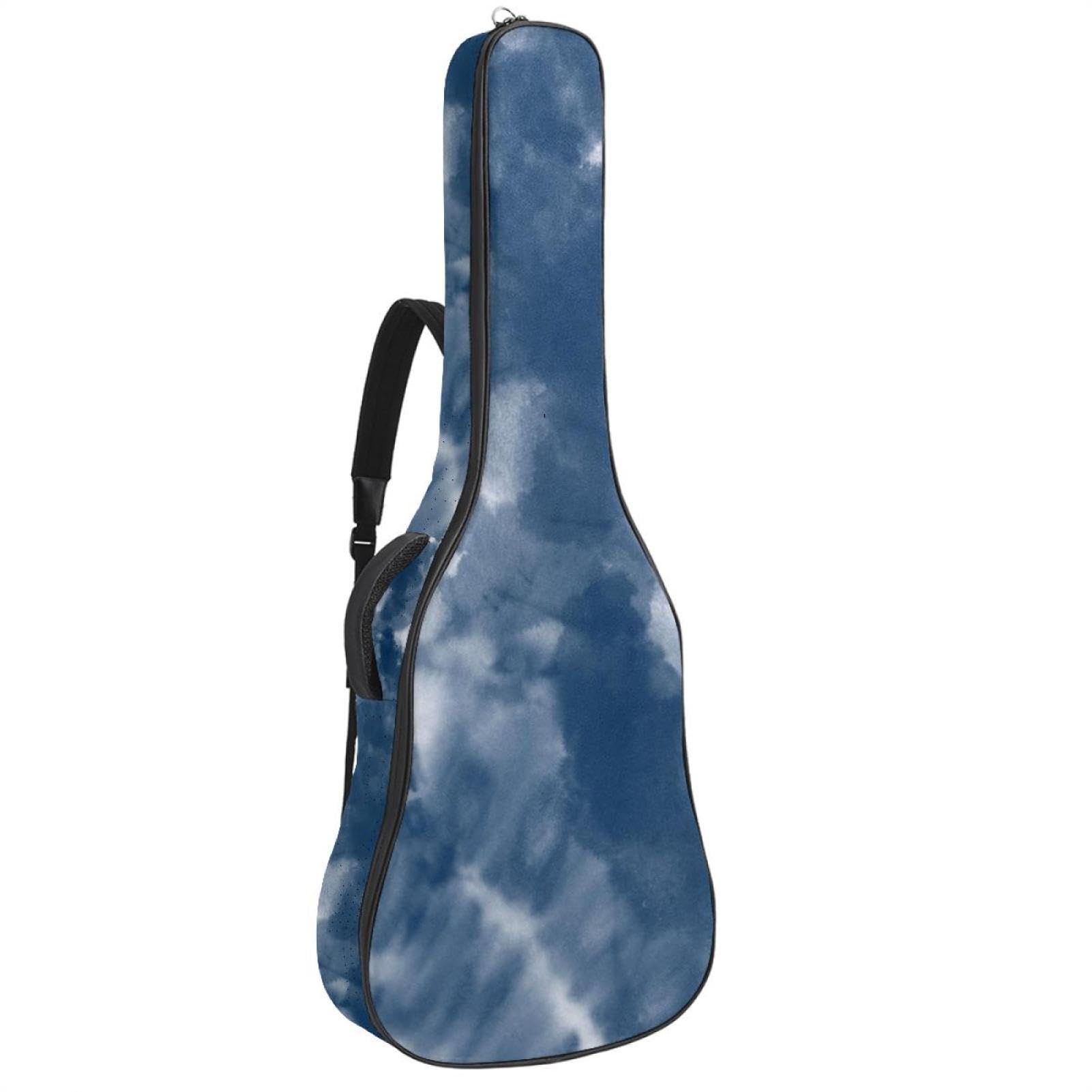 NUEAHEDN Acoustic 40/41/42 Inch Colorful Tie Dye Large Capacity Guitar Gig Bag 0.4Inch Extra Thick Sponge Overly Padded, with Two Storage Pockets, Waterproof Guitar Case
