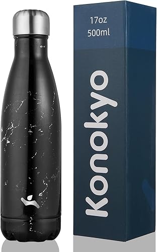 Miniatura 47 de Botellas de agua con aislamiento, de 25 onzas, de doble pared, de acero inoxidable, con vacío, de metal, para deportes y viajes, color azul