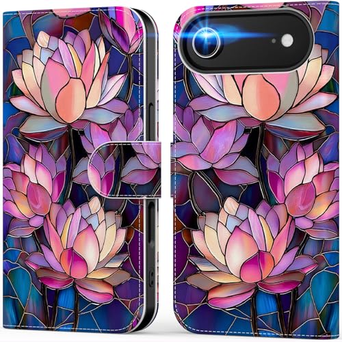 Étui portefeuille iPhone 17 en cuir DEENAKIN, protection élégante RFID